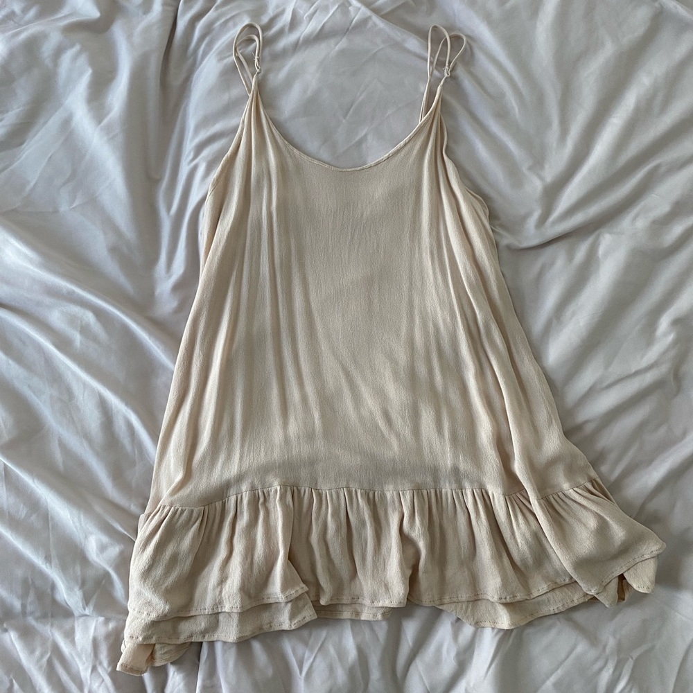 Blush beige slip on dress